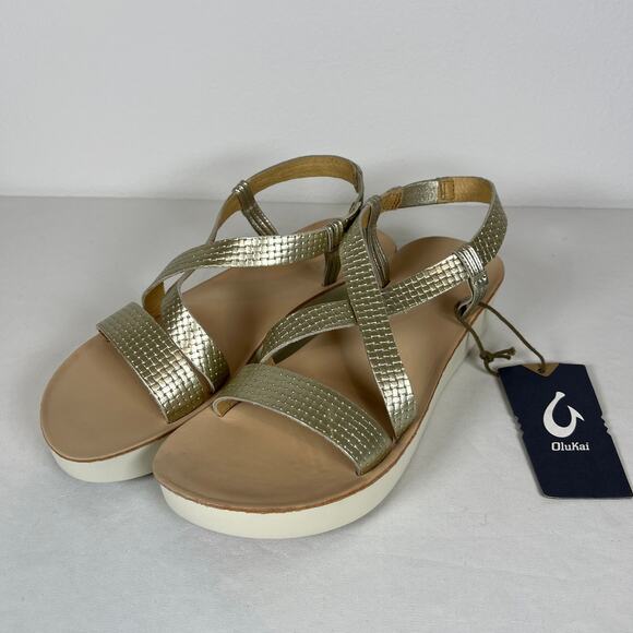 OluKai Onohi Strappy Platform Bubbly Sandal Women's 9 - Picture 2 of 11